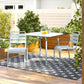 Poolside Gossip June Outdoor/Indoor Stacking Dining Chairs, Set of 2 - Light Gray - 2-Pack