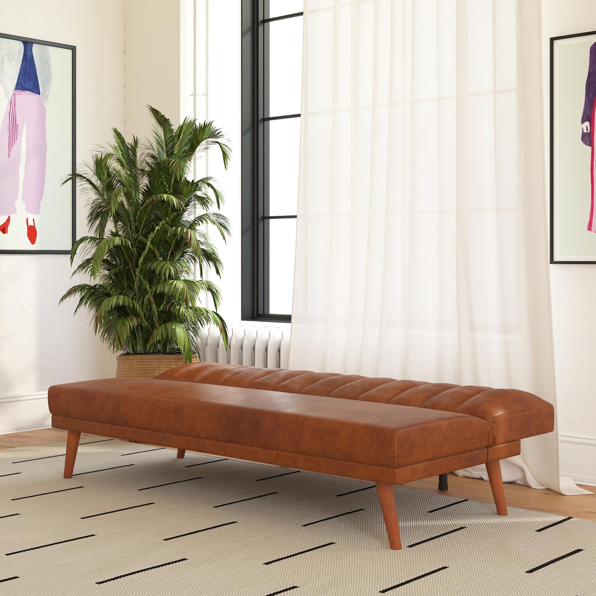 Brittany Armless Futon - Camel