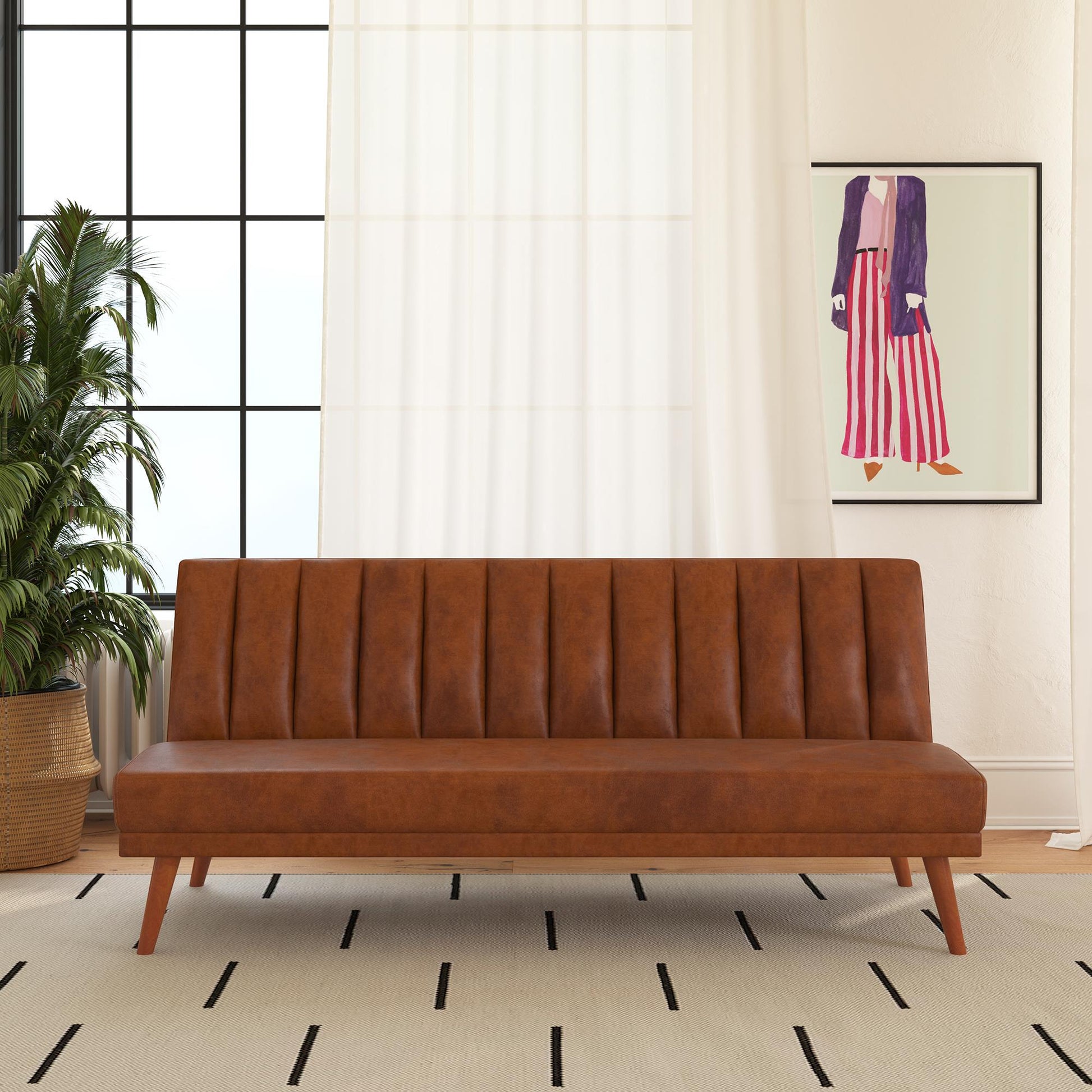 Brittany Armless Futon - Camel