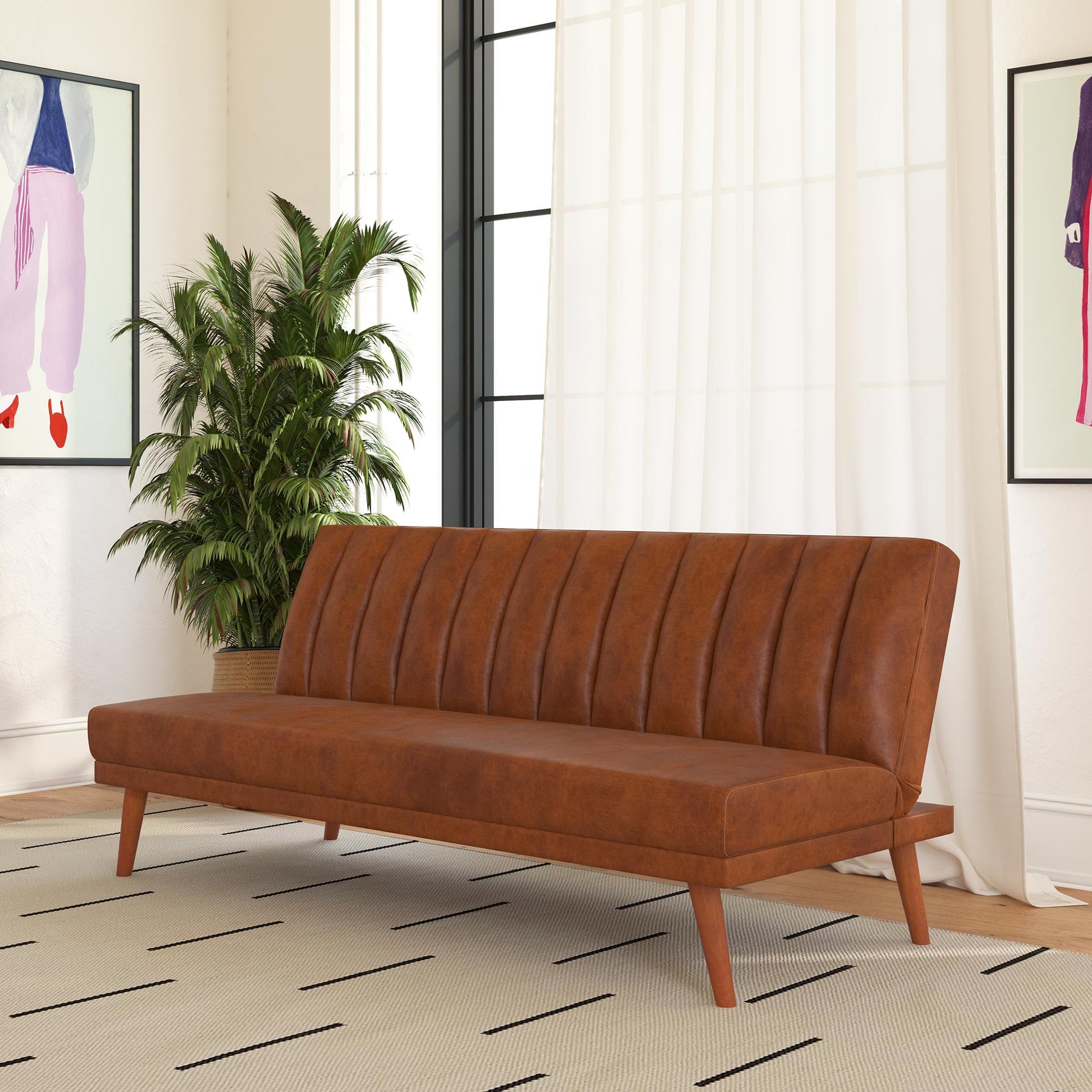 Brittany Armless Futon - Camel
