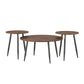 Morley 3 Piece Coffee Table and End Table Set - Walnut