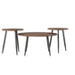 Morley 3 Piece Coffee Table and End Table Set - Walnut