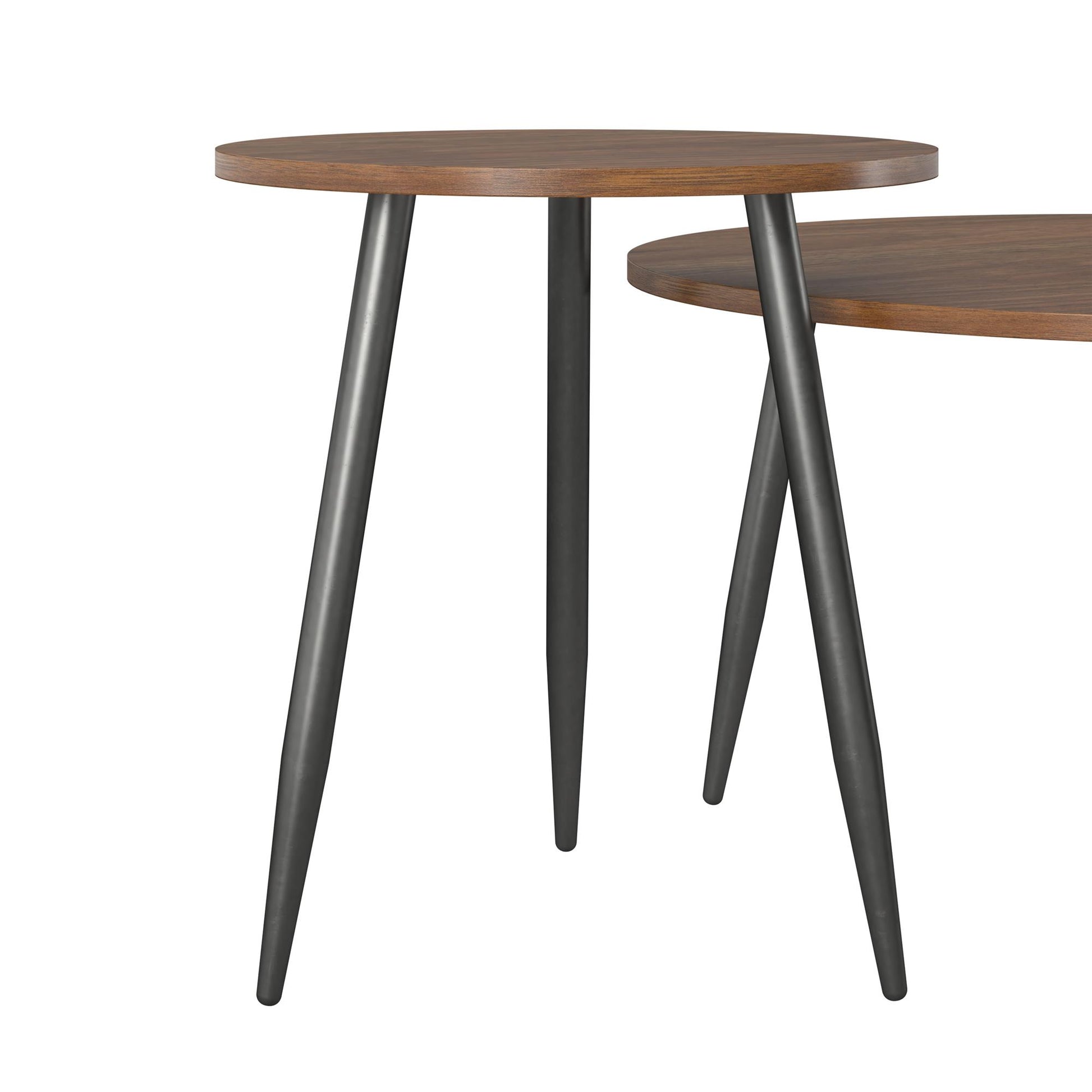 Morley 3 Piece Coffee Table and End Table Set - Walnut