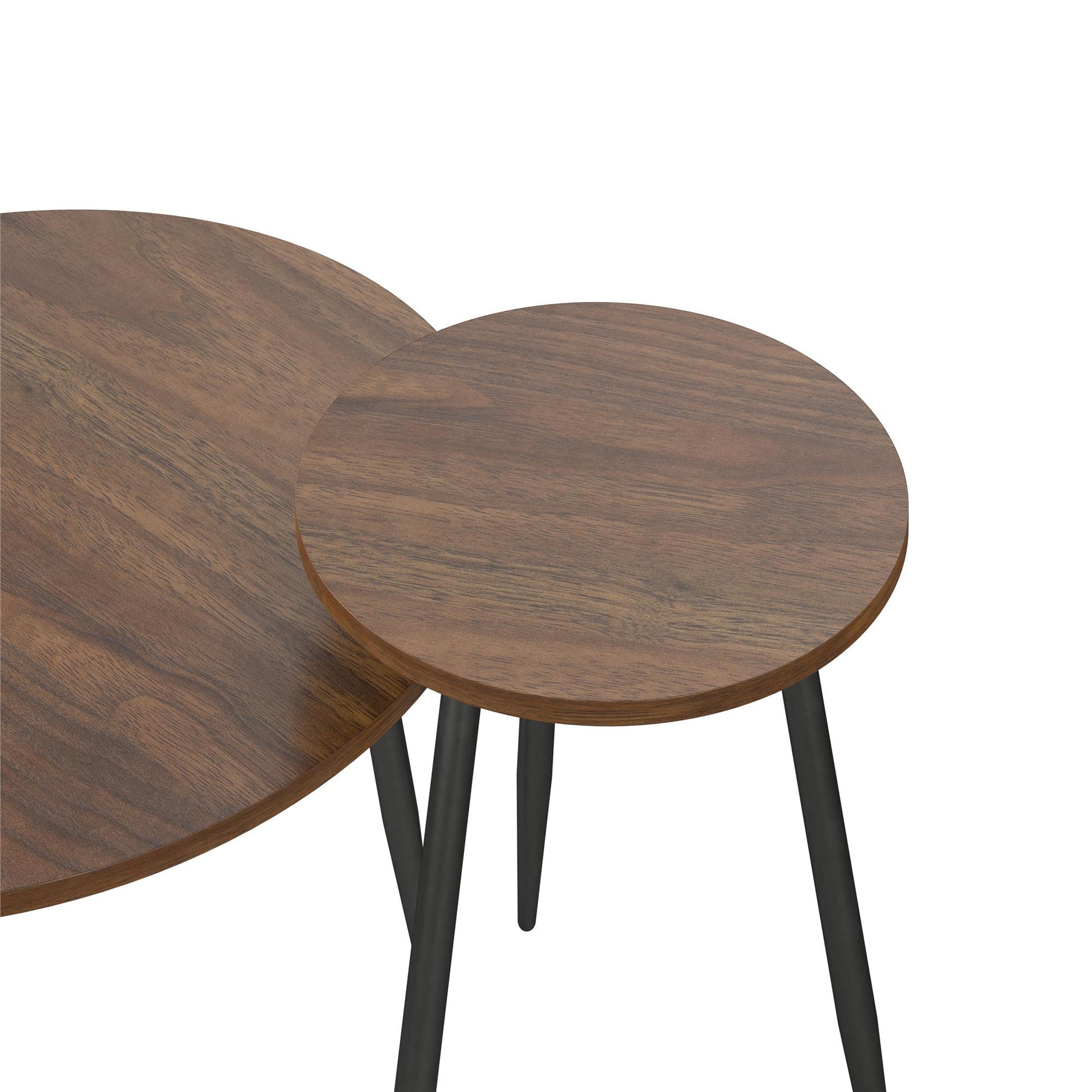 Morley 3 Piece Coffee Table and End Table Set - Walnut