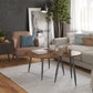 Morley 3 Piece Coffee Table and End Table Set - Walnut