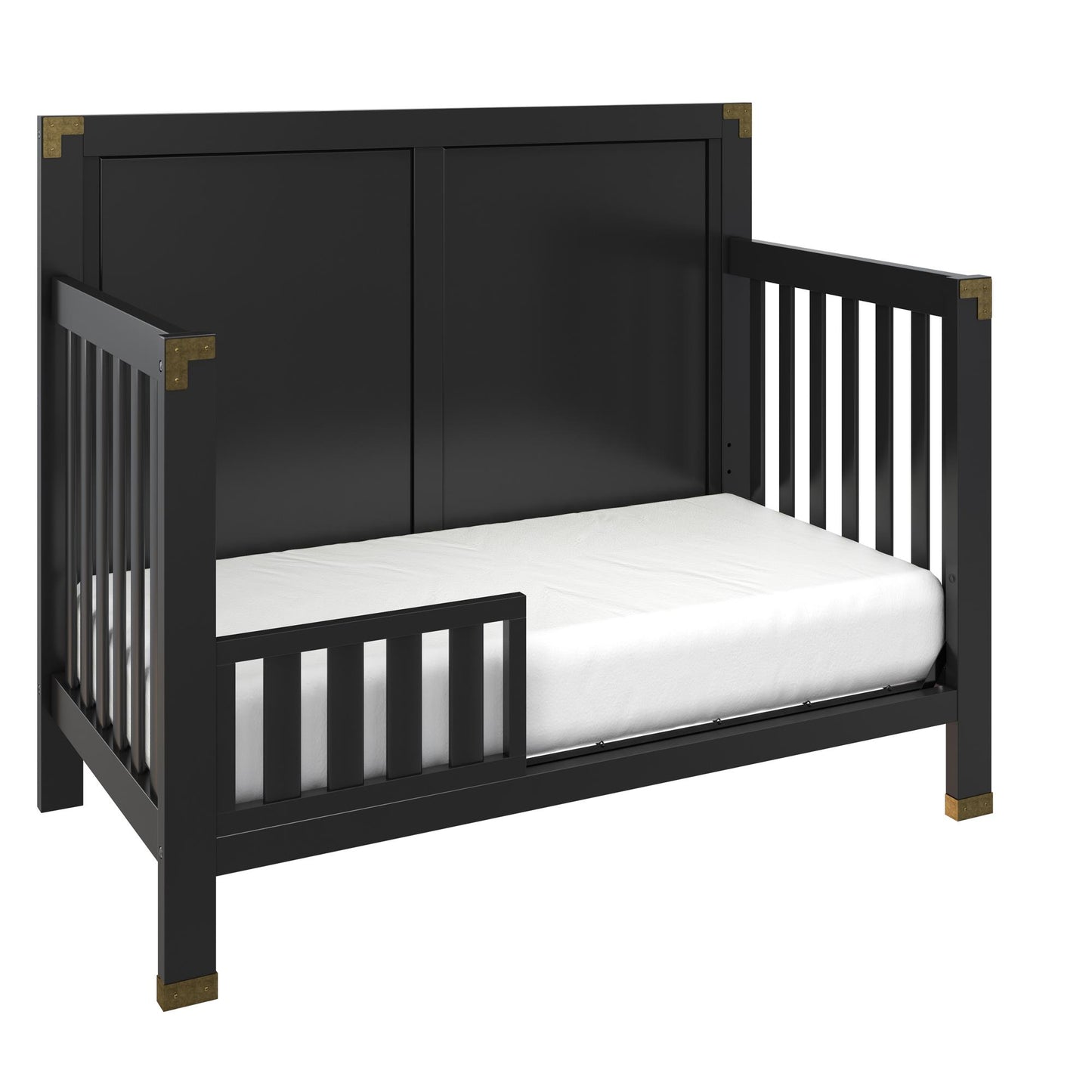 Miles Toddler Wooden Guardrail for Cribs - Black
