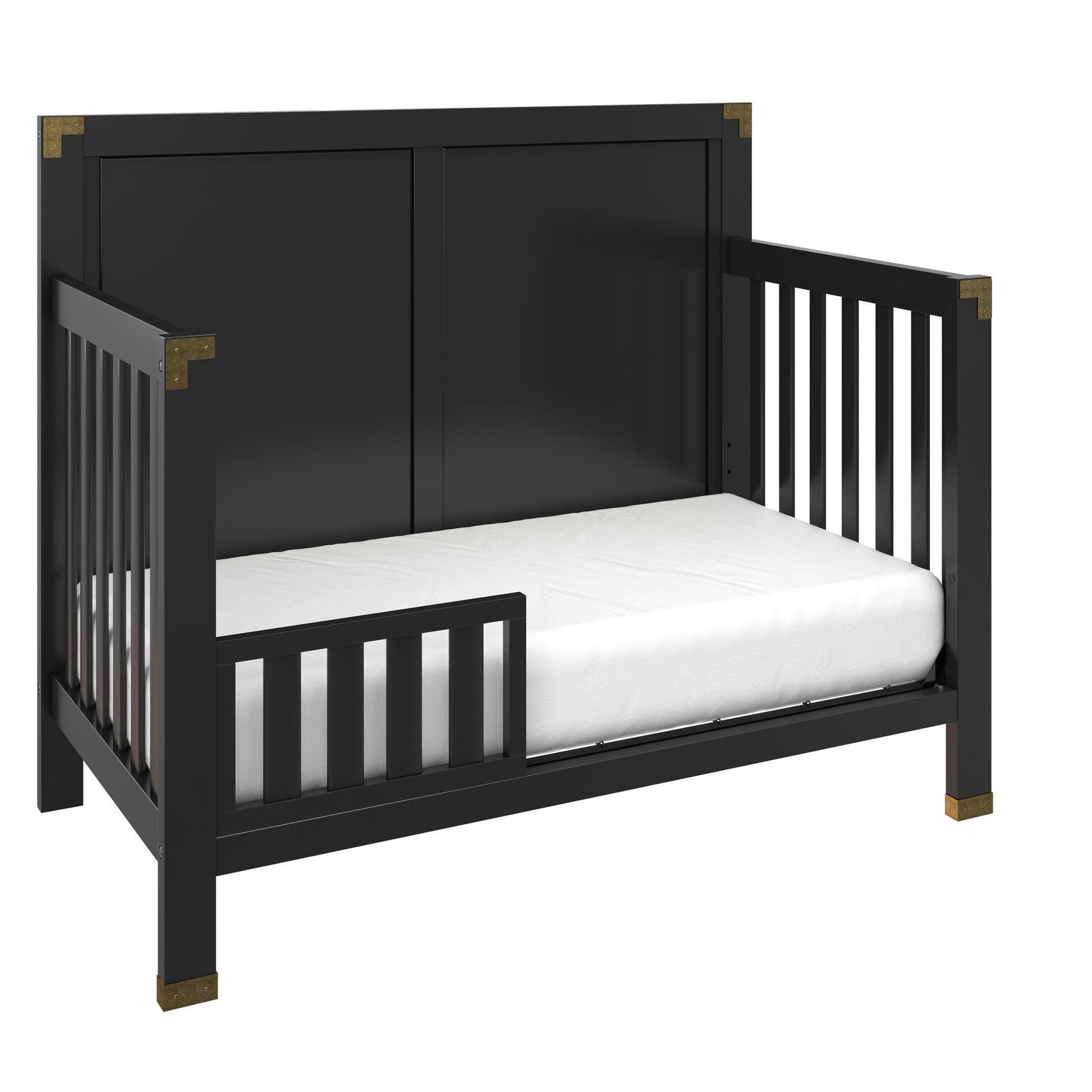 Miles Toddler Wooden Guardrail for Cribs - Black