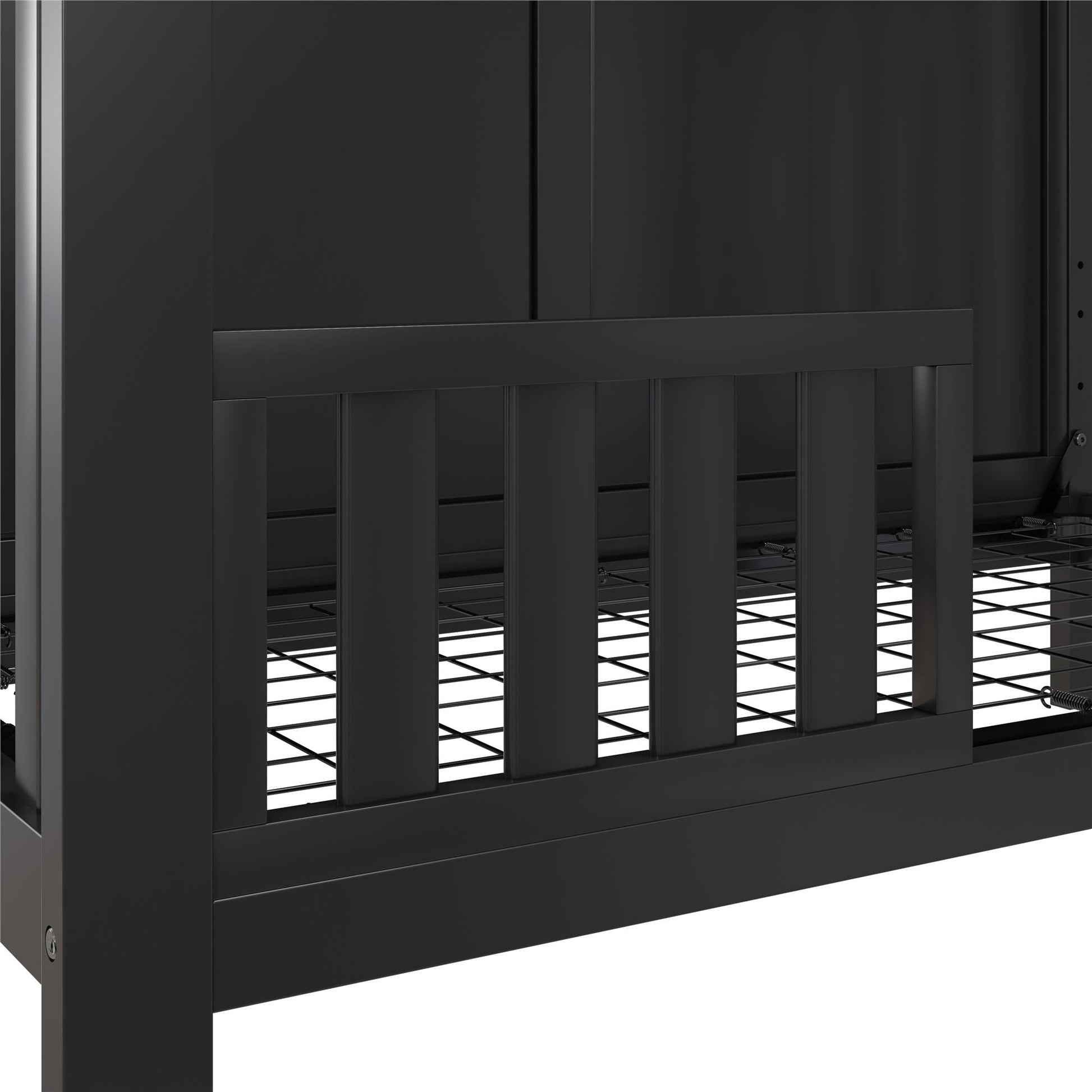 Miles Toddler Wooden Guardrail for Cribs - Black
