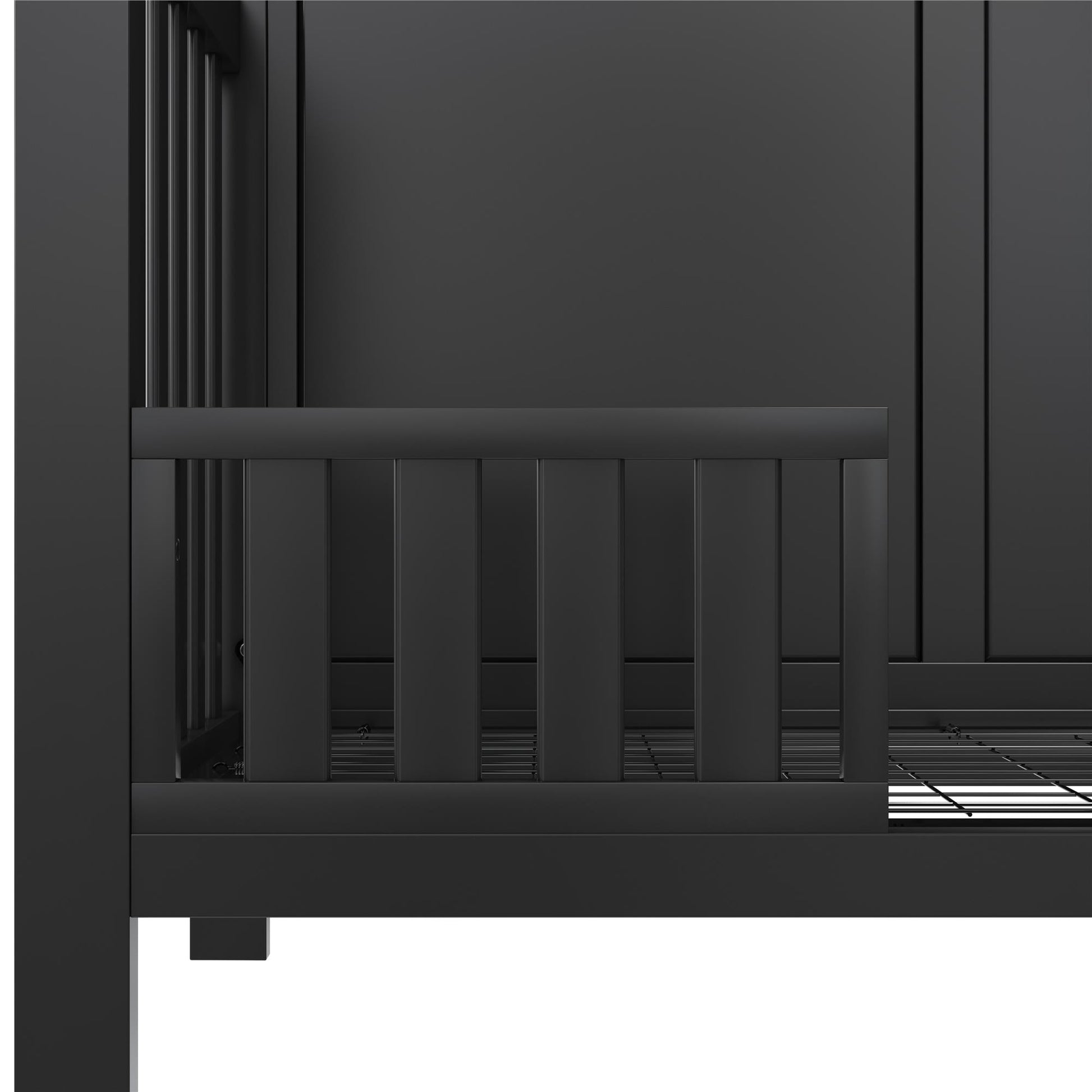 Miles Toddler Wooden Guardrail for Cribs - Black