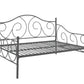 Victoria Metal Daybed with 15 Inch Clearance for Storage - Pewter - Full