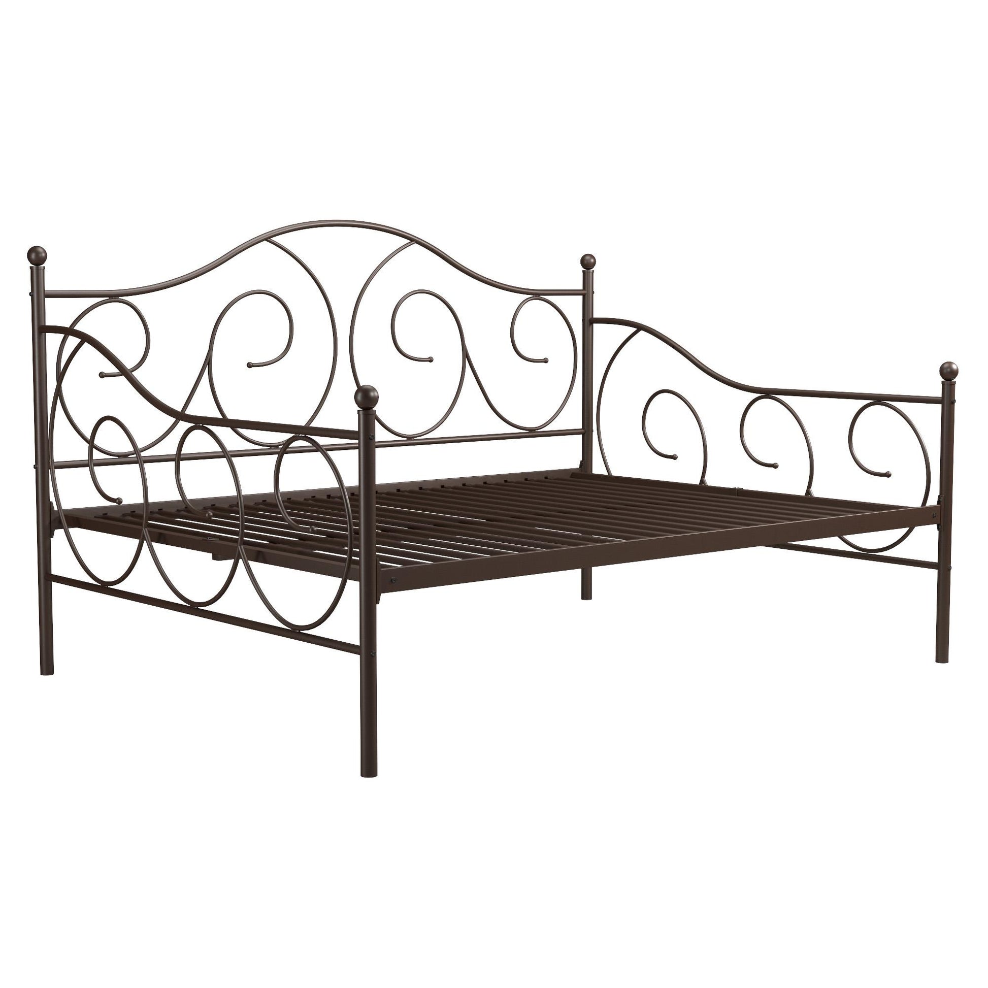 Victoria Metal Daybed with 15 Inch Clearance for Storage - Bronze - Full