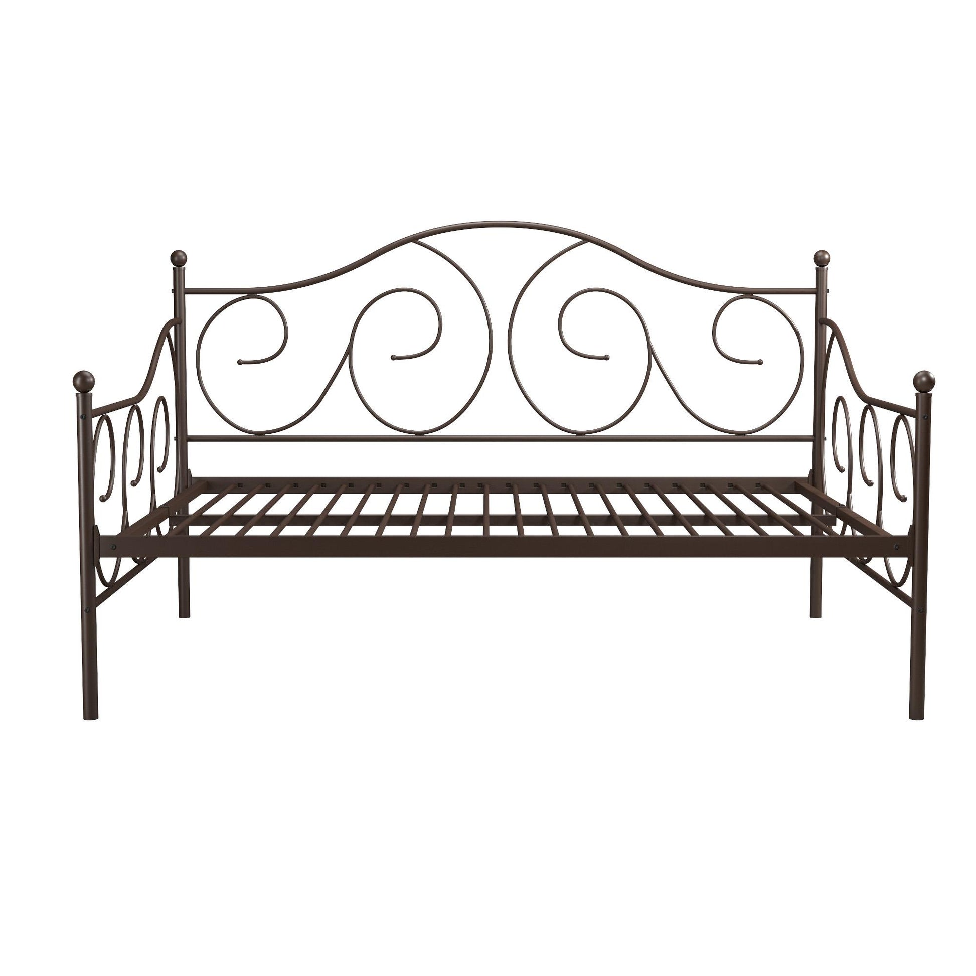 Victoria Metal Daybed with 15 Inch Clearance for Storage - Bronze - Full