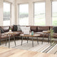 Morley 3 Piece Coffee Table and End Table Set - Walnut