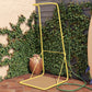 Poolside Gossip Collection Rainey Outdoor Shower with XL Base and Waterfall Bar - Yellow - 1-Pack