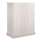 Harden Rustic Bar Cabinet with 4 Shelves and 12 Bottle Cubbies - Rustic White