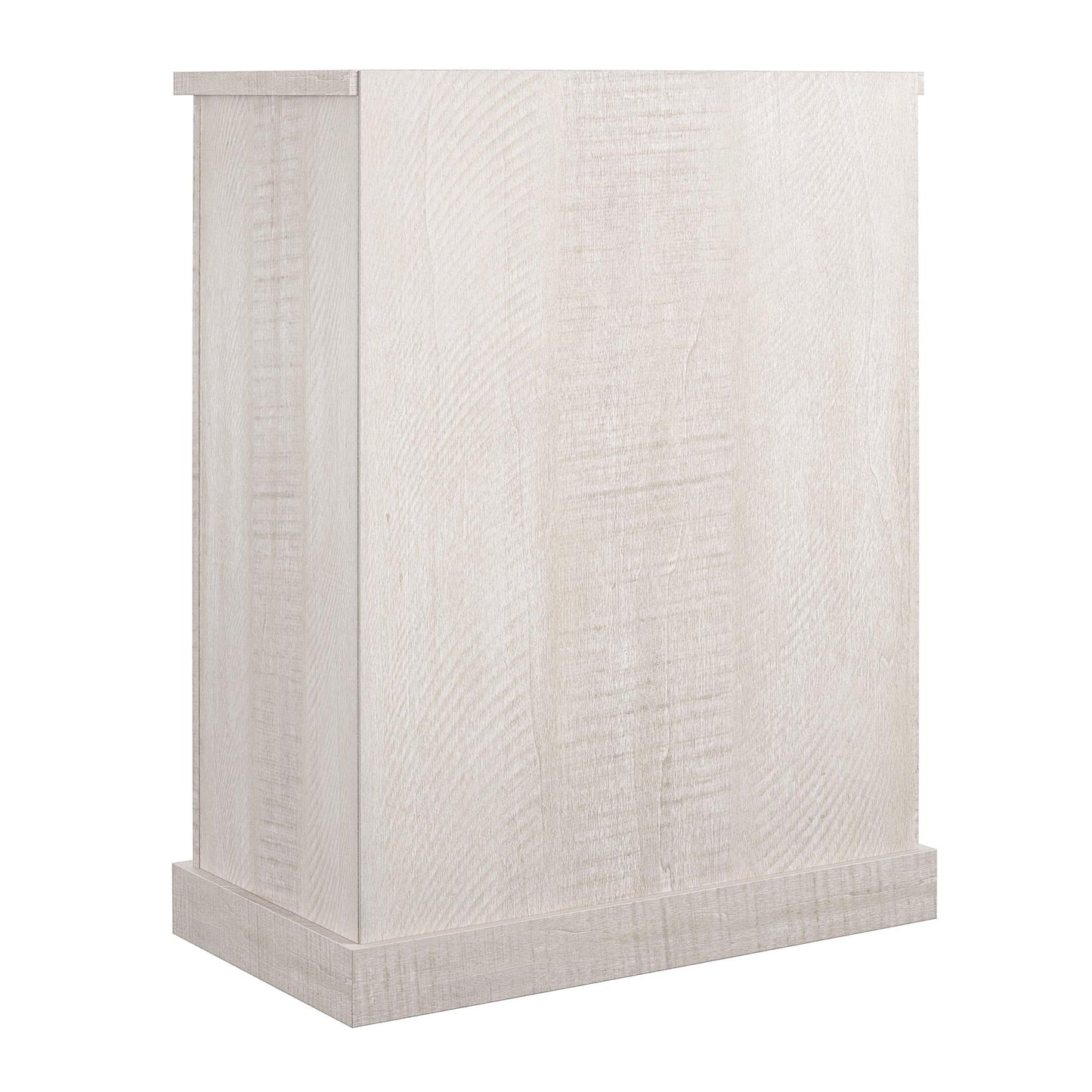 Harden Rustic Bar Cabinet with 4 Shelves and 12 Bottle Cubbies - Rustic White