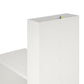 London Hobby Bookcase and Crafting Desk with Cubbies - White