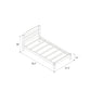 Braylon Twin Sized Wooden Bed Frame with Wood Slats - Black