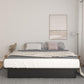 Alden Contemporary Upholstered Platform Bed with Slats - Black - King