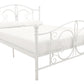 Bombay Victorian Metal Bed with Secured Metal Slats - White - Queen