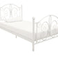 Bombay Victorian Metal Bed with Secured Metal Slats - White - Twin