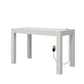 CosmoLiving by Cosmopolitan Astor Desk w/ Wireless Charger, White with Terrazzo Top - White
