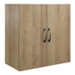 Basin 24" 2 Door Wall Cabinet with Adjustable Shelf - Natural