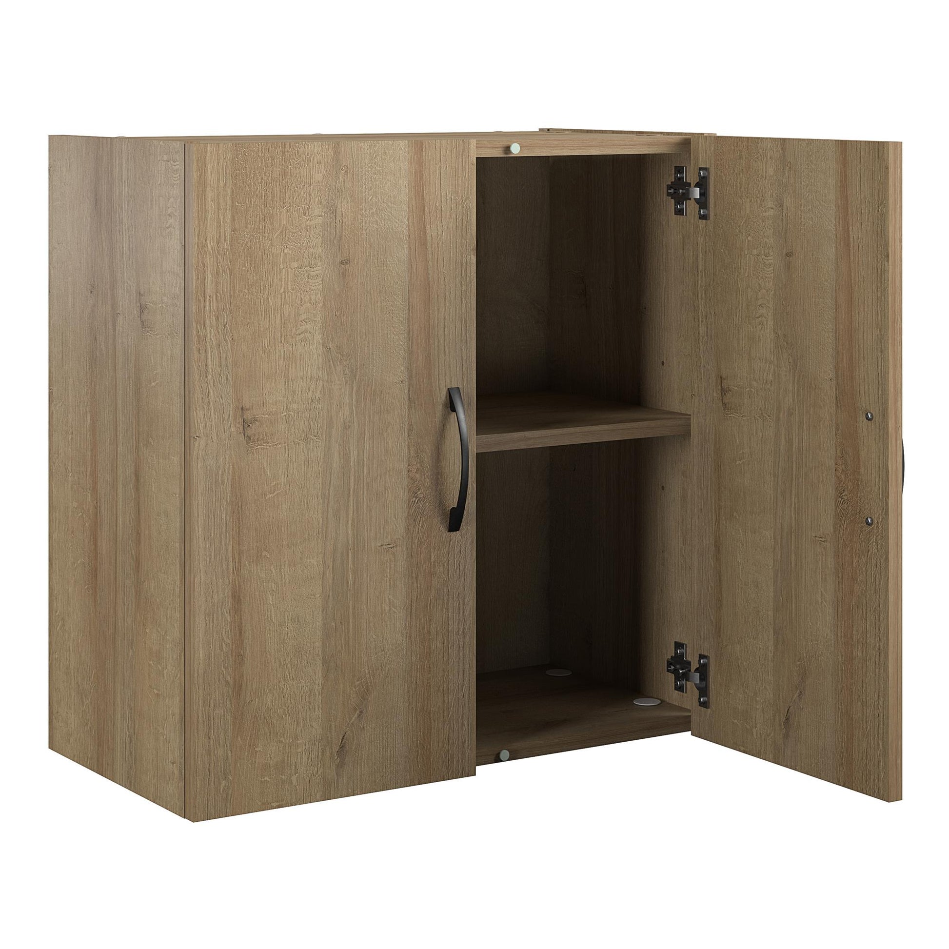Basin 24" 2 Door Wall Cabinet with Adjustable Shelf - Natural