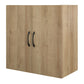 Basin 24" 2 Door Wall Cabinet with Adjustable Shelf - Natural