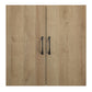 Basin 24" 2 Door Wall Cabinet with Adjustable Shelf - Natural