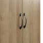 Basin 24" 2 Door Wall Cabinet with Adjustable Shelf - Natural