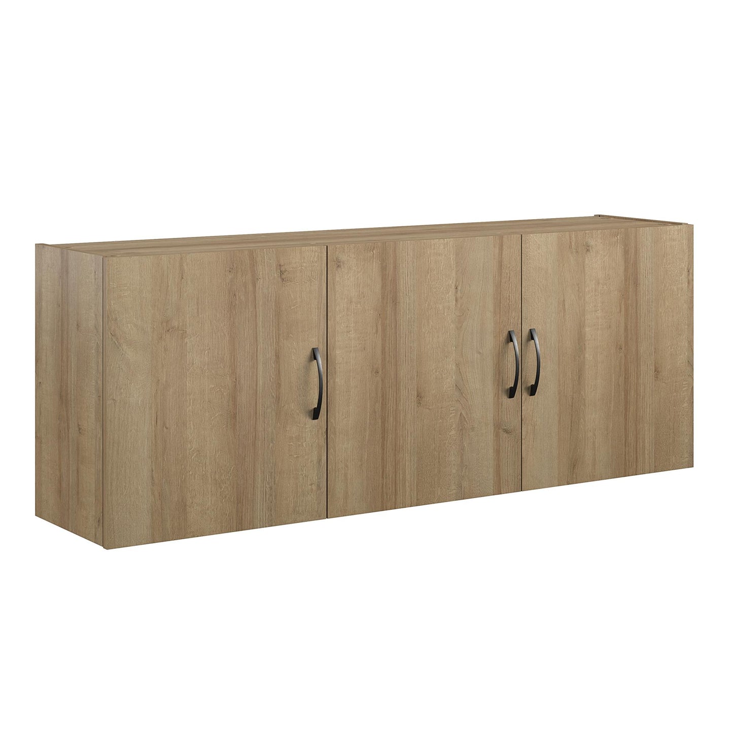 Basin 54" 3 Door Wall Cabinet with Adjustable Shelf - Natural