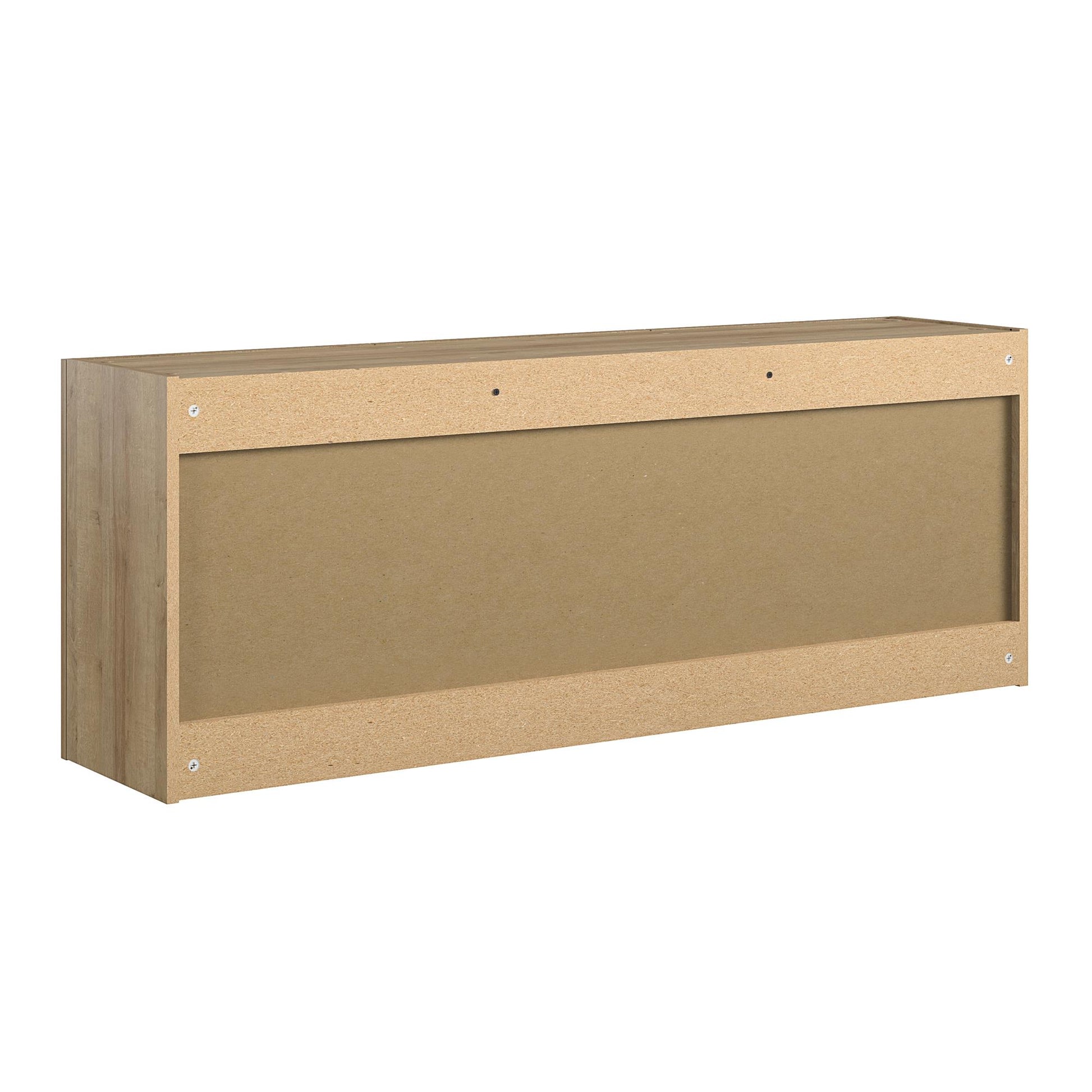 Basin 54" 3 Door Wall Cabinet with Adjustable Shelf - Natural