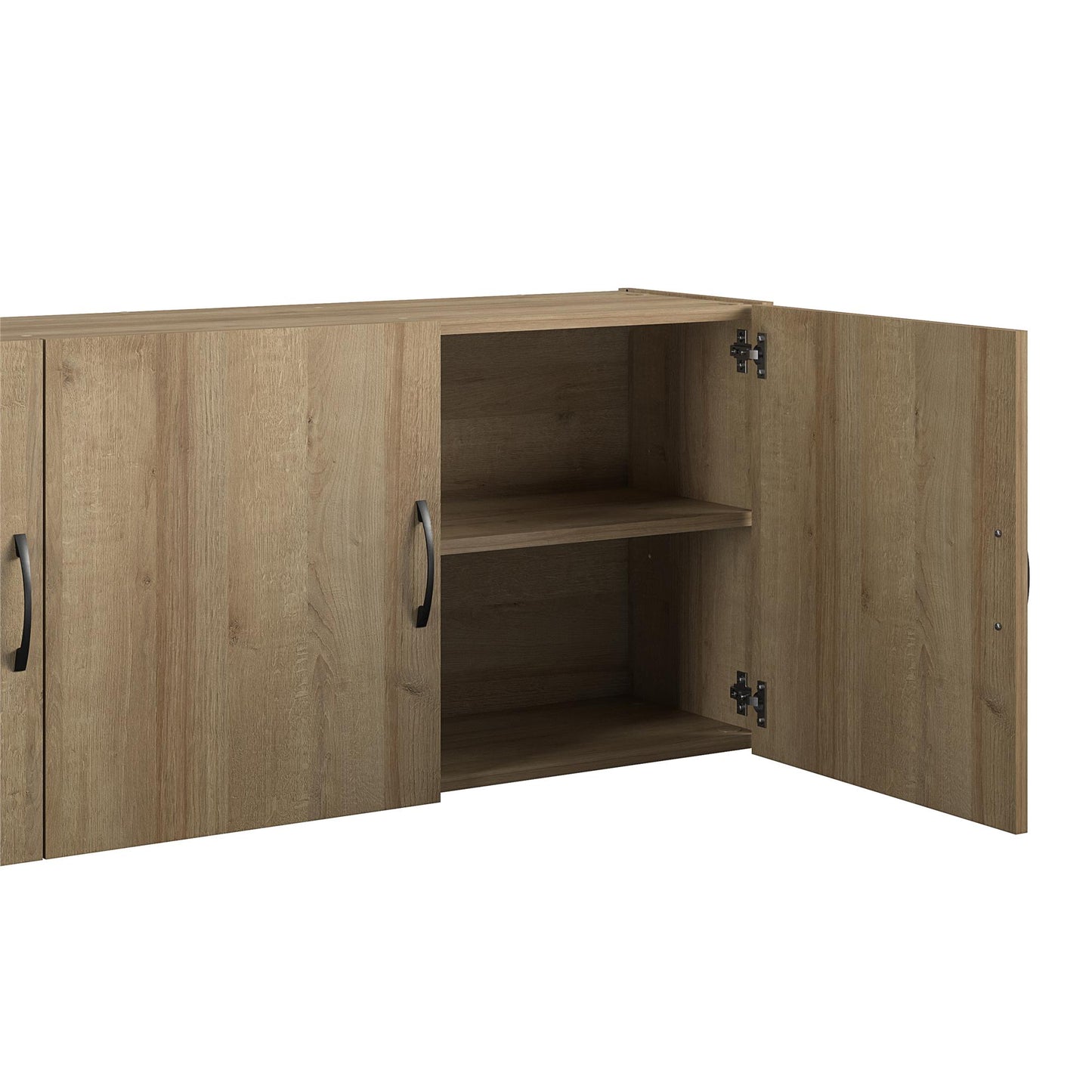 Basin 54" 3 Door Wall Cabinet with Adjustable Shelf - Natural