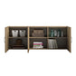 Basin 54" 3 Door Wall Cabinet with Adjustable Shelf - Natural