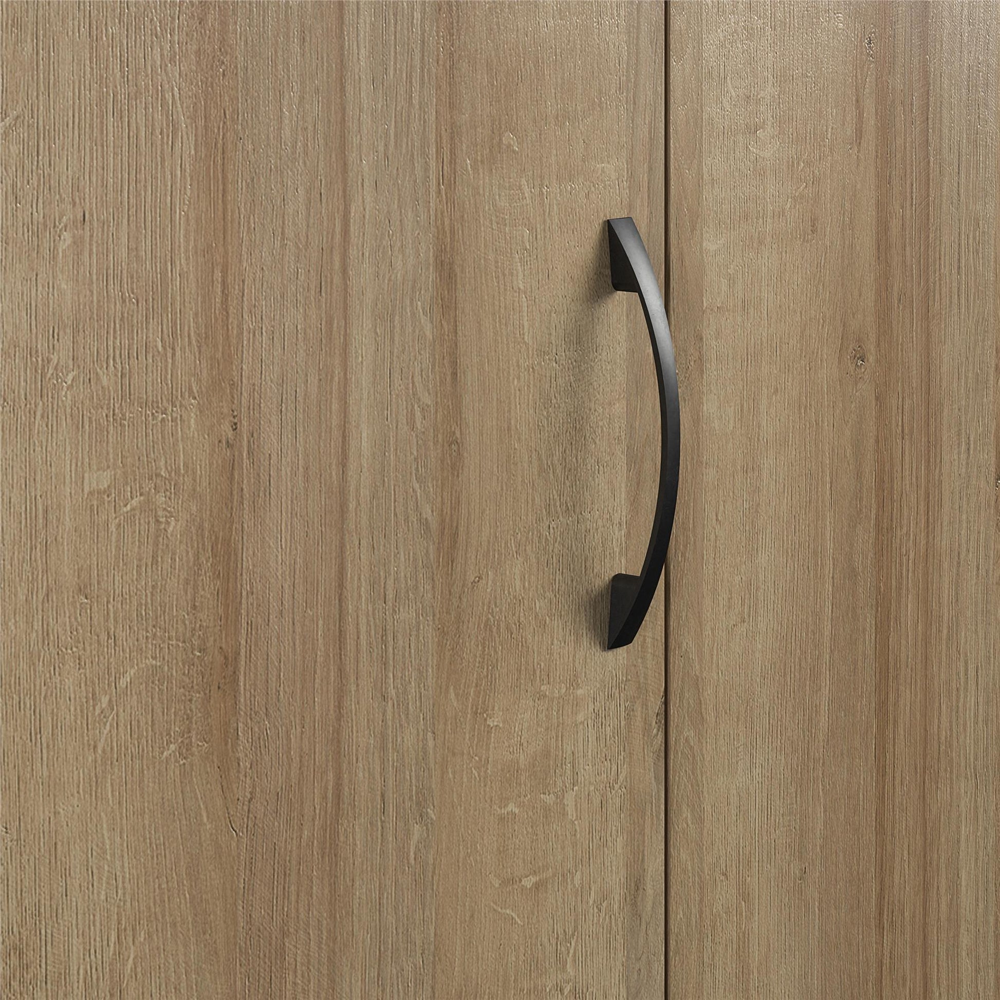 Basin 54" 3 Door Wall Cabinet with Adjustable Shelf - Natural