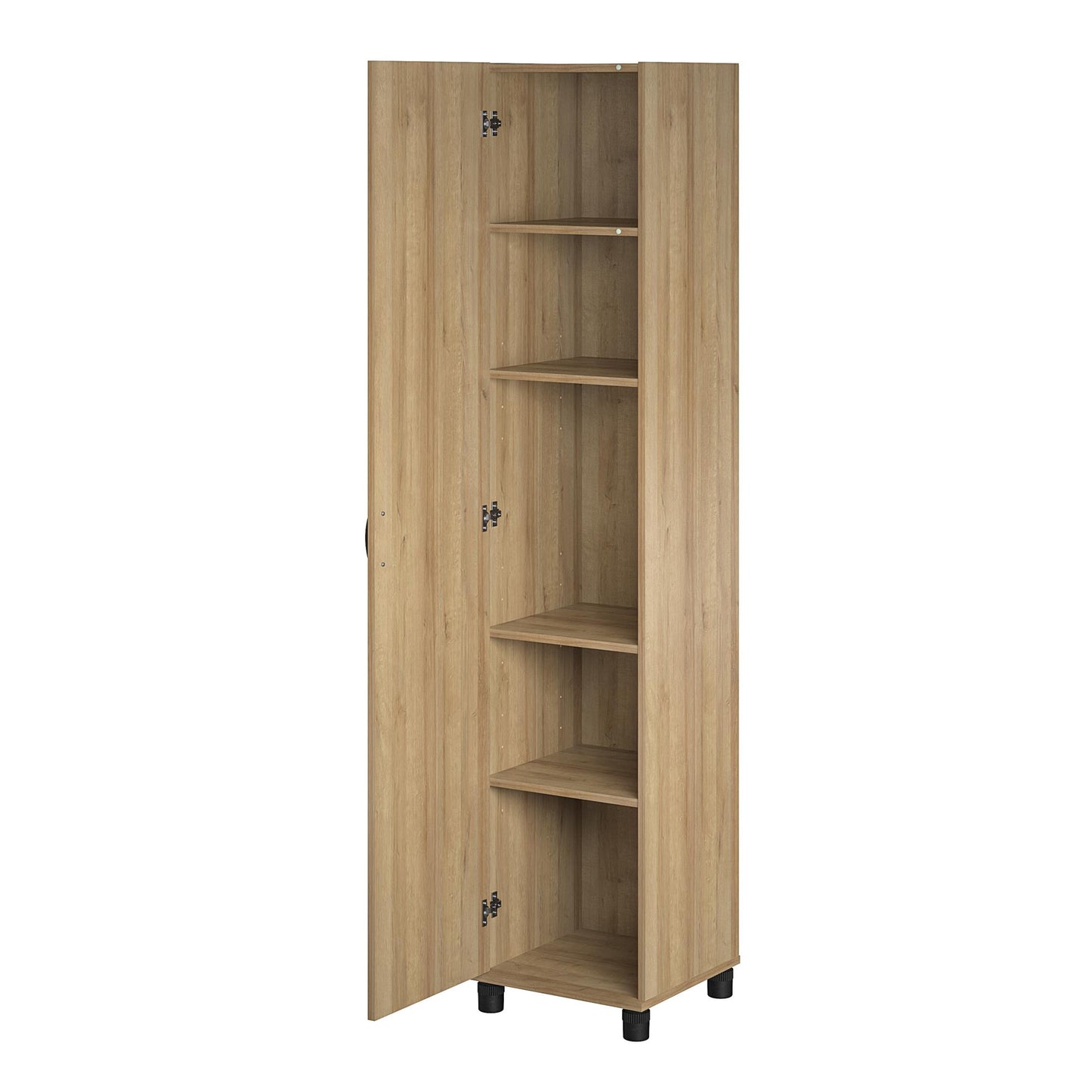 Basin 16" Utility Storage Cabinet with Adjustable Shelving - Natural