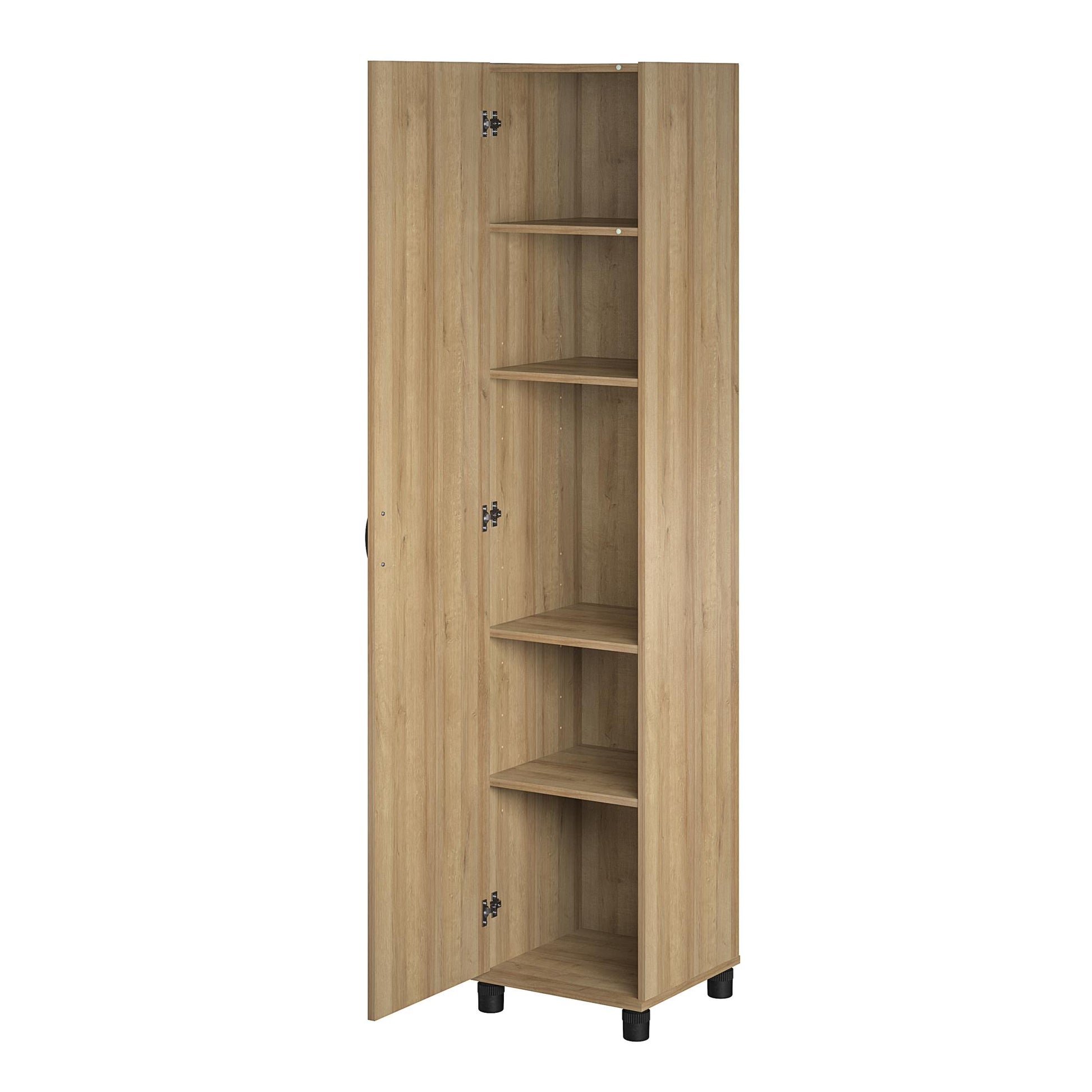 Basin 16" Utility Storage Cabinet with Adjustable Shelving - Natural