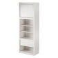 Signature Sleep Single Side Cabinet for Wall Beds with Pullout Nightstand and Storage, Ivory Oak - Ivory Oak
