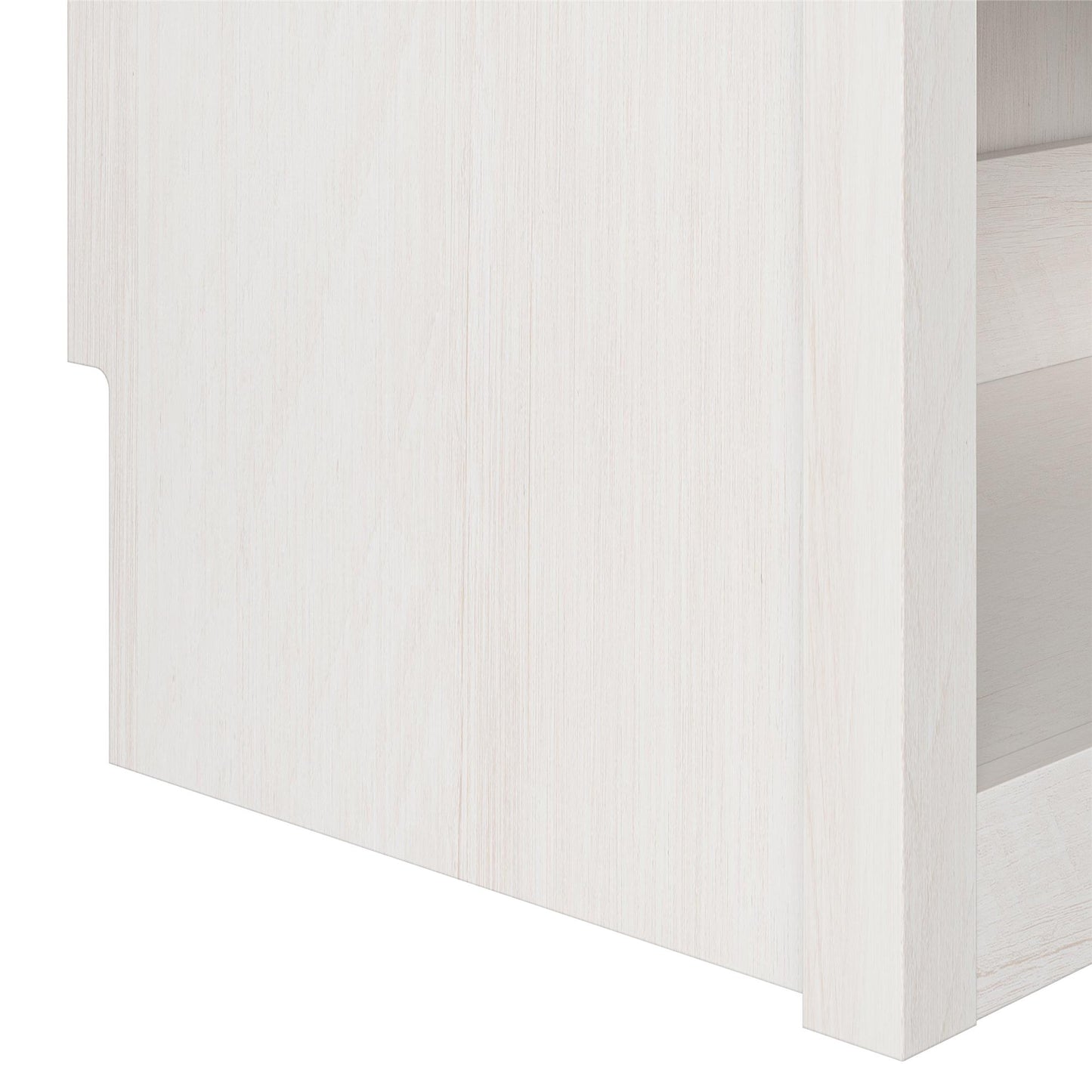 Signature Sleep Single Side Cabinet for Wall Beds with Pullout Nightstand and Storage, Ivory Oak - Ivory Oak
