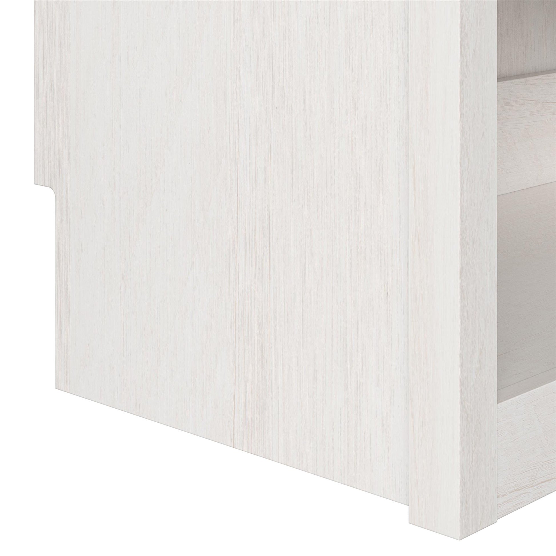 Signature Sleep Single Side Cabinet for Wall Beds with Pullout Nightstand and Storage, Ivory Oak - Ivory Oak