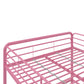 Jett Junior Full Metal Loft Bed with 3 Step Ladder - Pink - Full