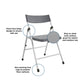 Kid's Plastic Pinch-Free Folding Chair, Set of 4 - Cool Gray - 4-Pack