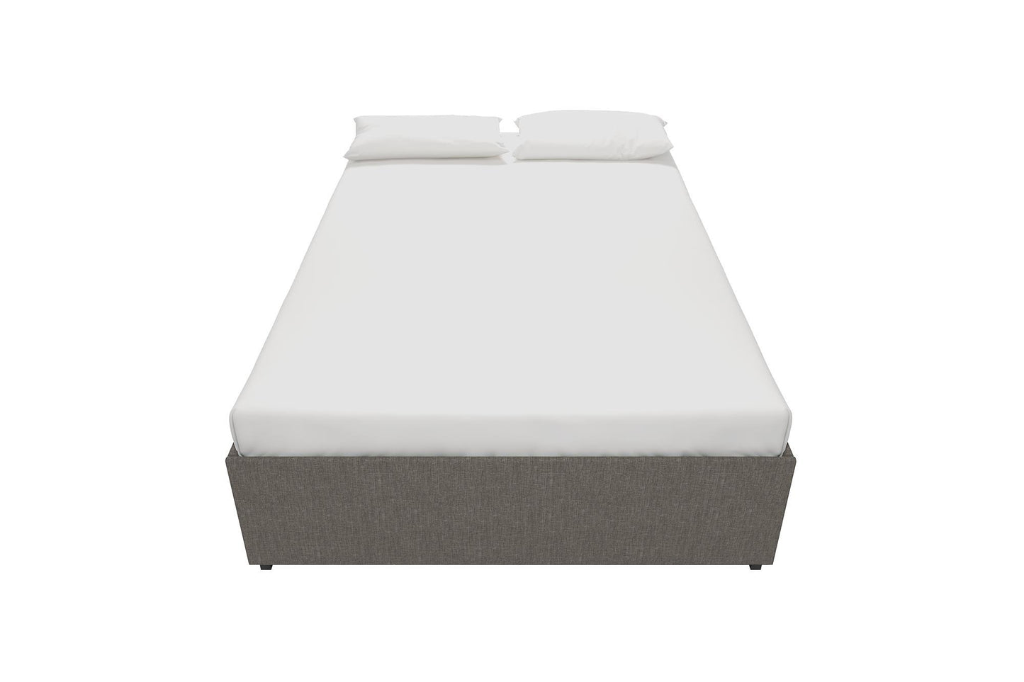 Maven Platform Bed with Storage - Grey Linen - Full