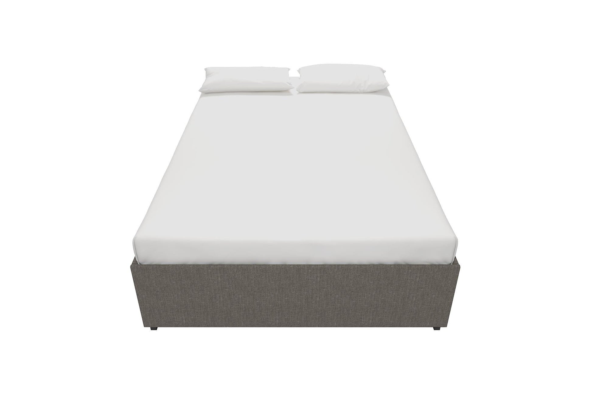 Maven Platform Bed with Storage - Grey Linen - Full