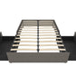 Maven Platform Bed with Storage - Grey Linen - Full