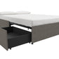 Maven Platform Bed with Storage - Grey Linen - Full