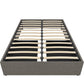 Maven Platform Bed with Storage - Grey Linen - Full