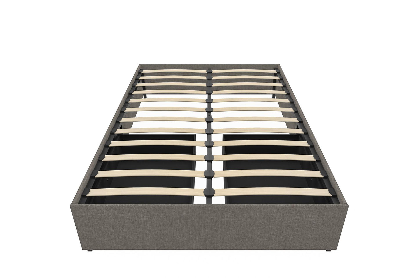 Maven Platform Bed with Storage - Grey Linen - Full