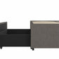 Maven Platform Bed with Storage - Grey Linen - Full